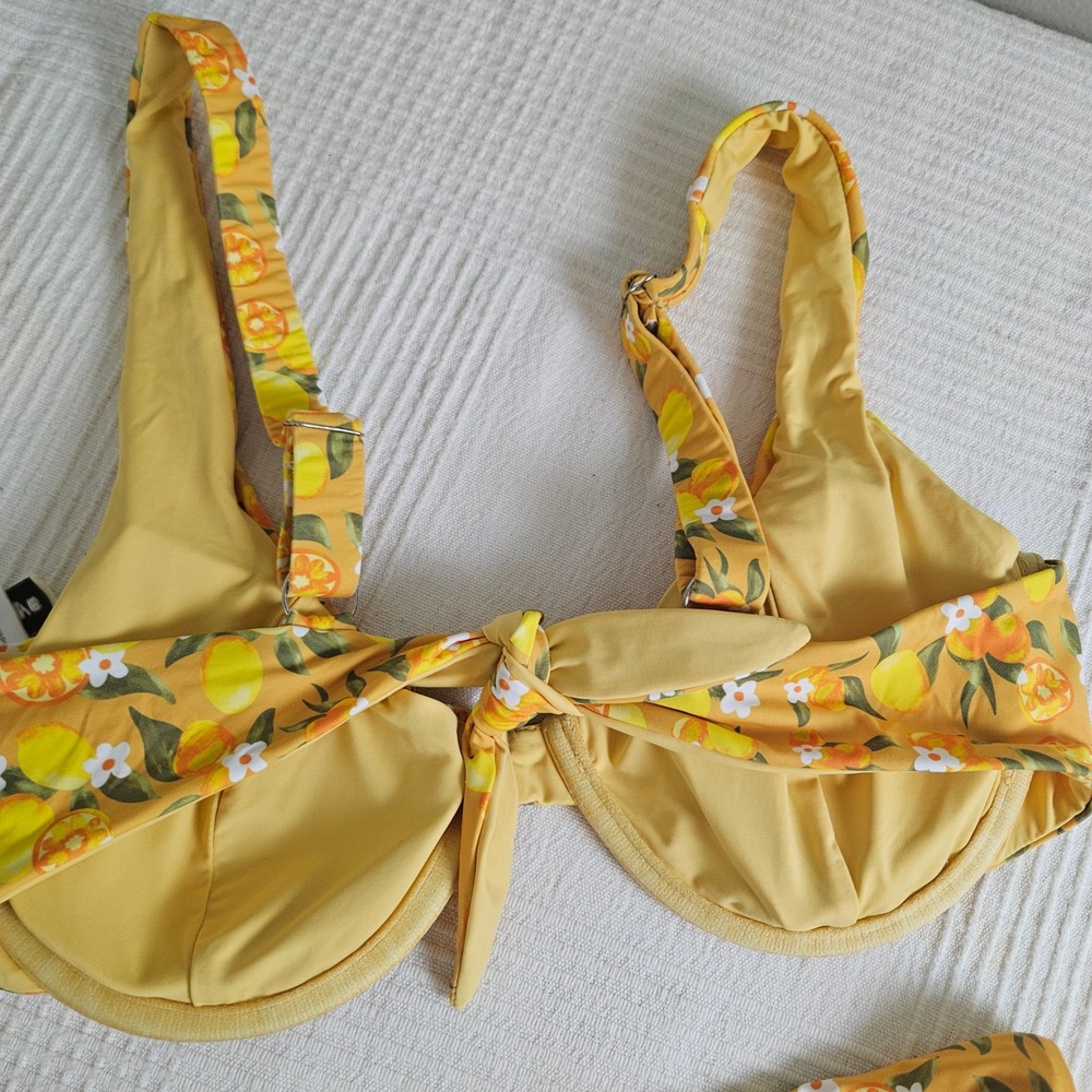 Dippin Daisys Postiano Bikini Set Sz L Seashore Bottom Verona Underwire Top - Picture 5 of 12